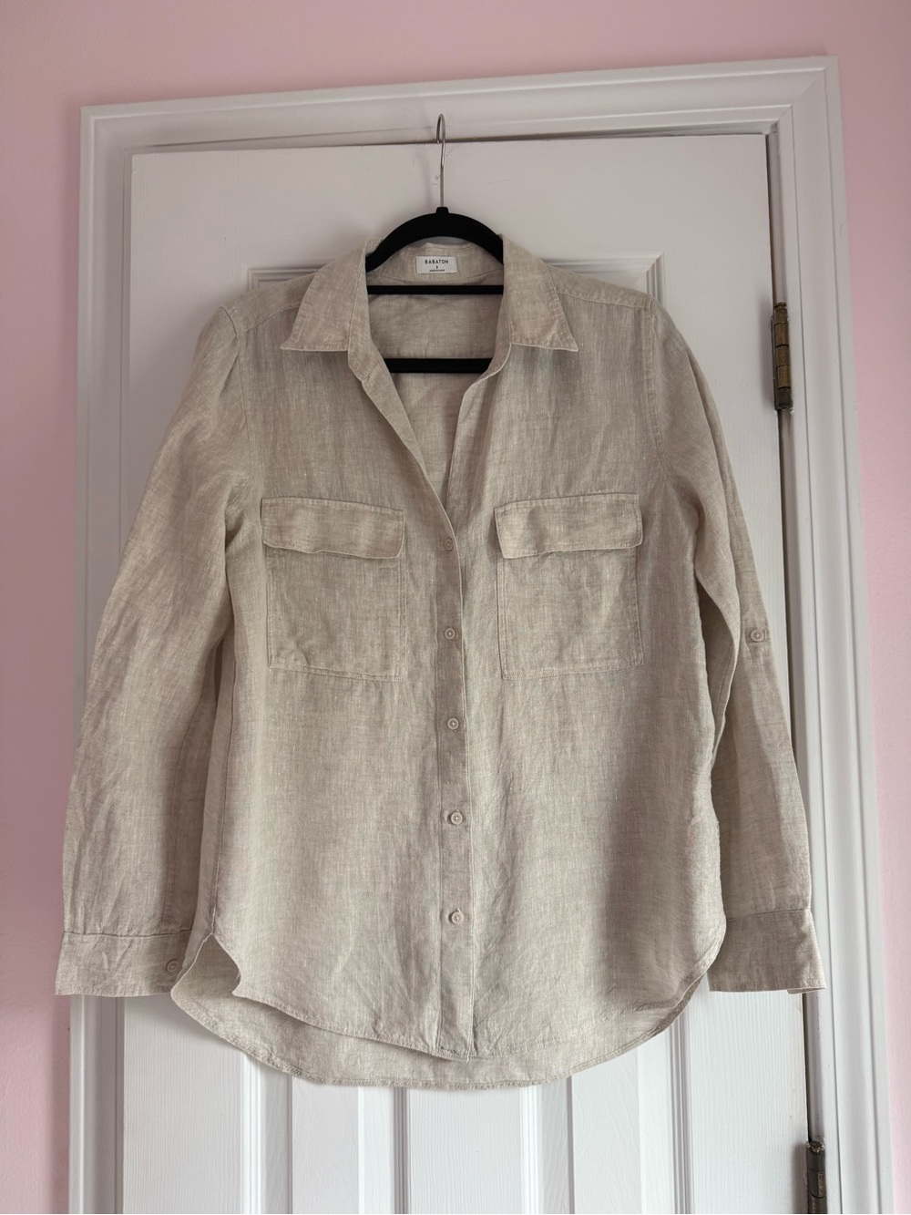Aritzia Babaton Utility Linen Shirt